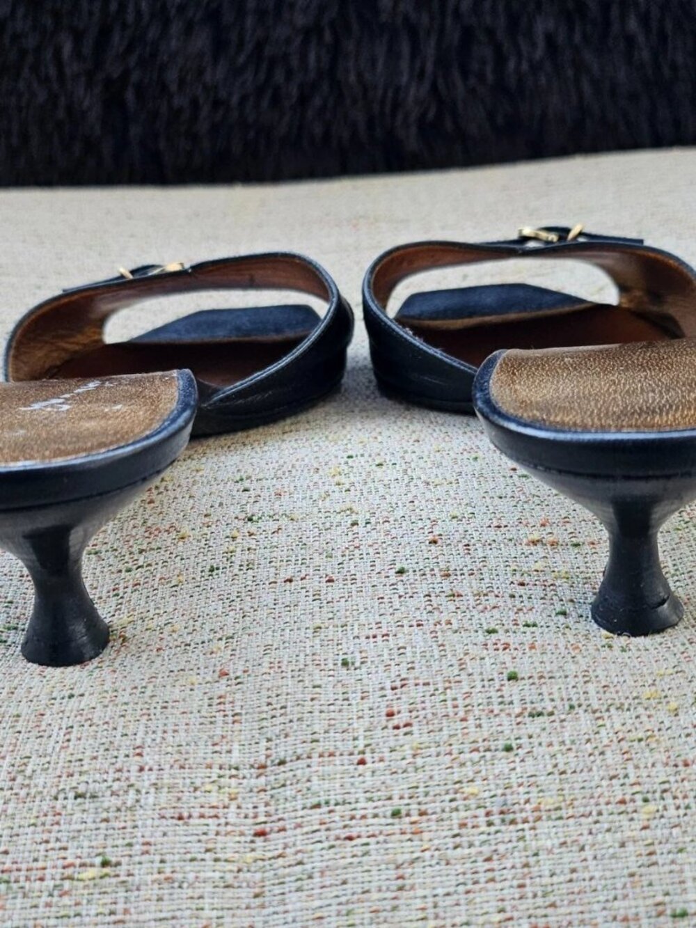 Vintage Salvatore Ferragamo Women Sandal Leather Upper Shoe Size 6.5 Made Italy - Picture 8 of 12